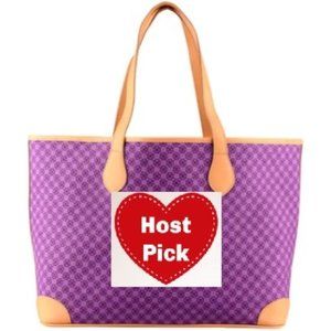 Dominie Luxury Isabella OG Canvas Shopper Tote Mega Bag Acai/Amethyst Orchid